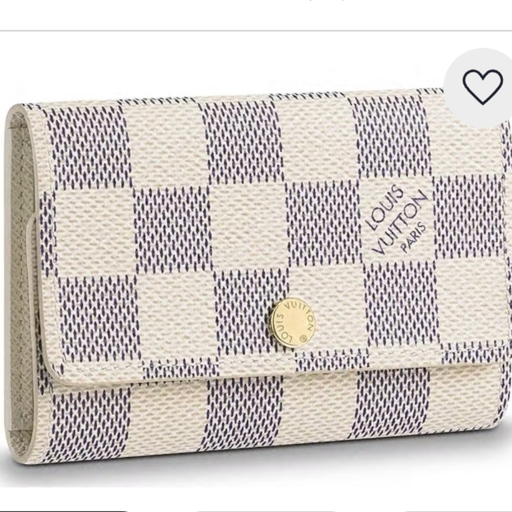 Louis Vuitton Damier Azur 6 Key Holder Authentic
